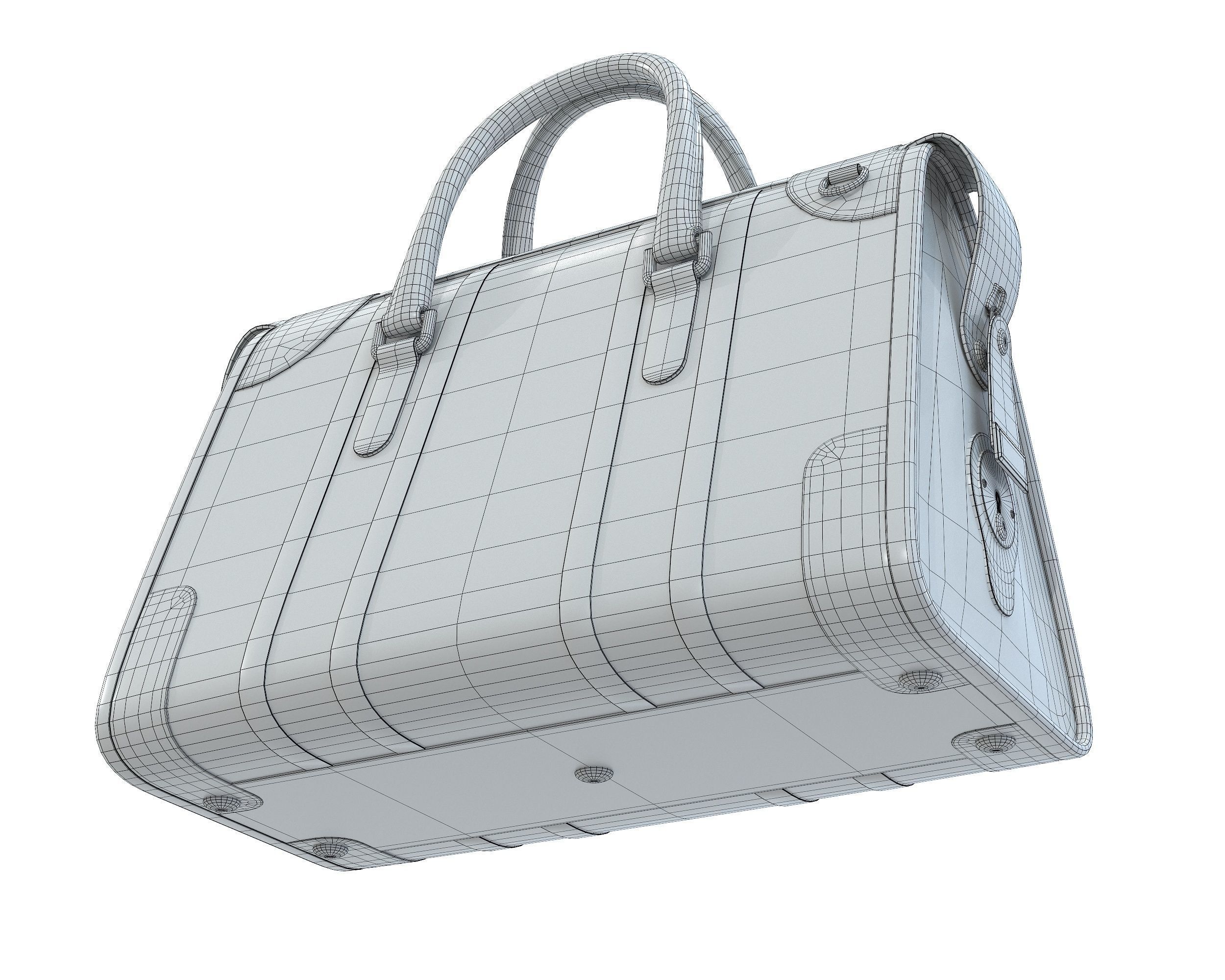 Gucci Bauletto Medium Top Handle Bag  3D Model Collection_10