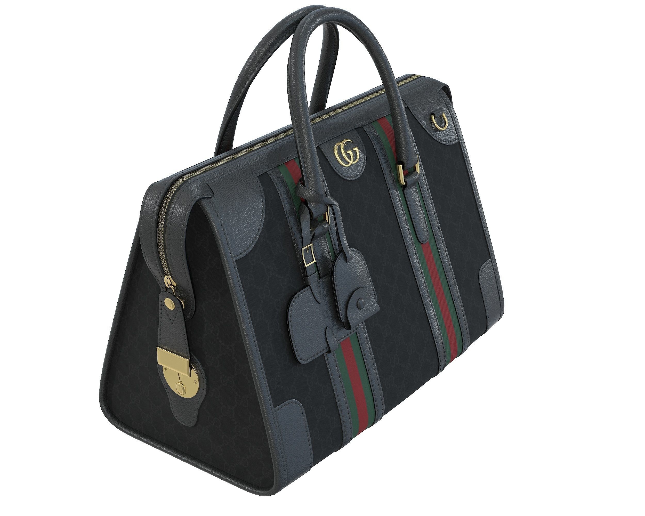 Gucci Bauletto Medium Top Handle Bag  3D Model Collection_6