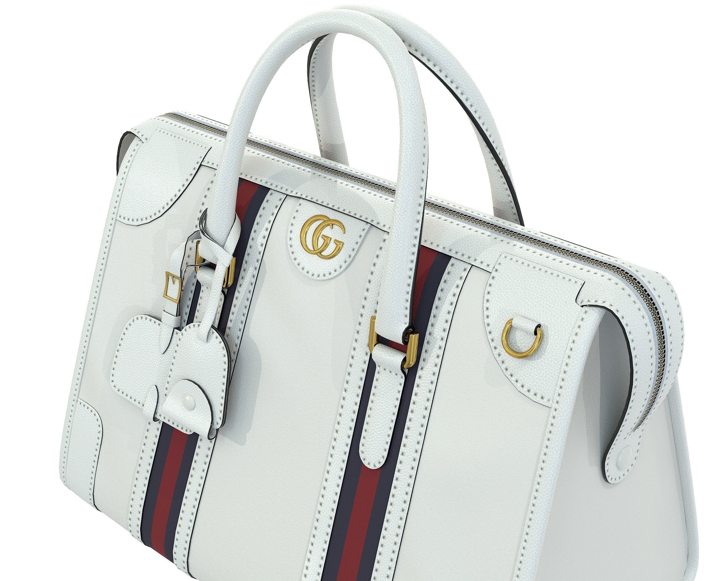 Gucci Bauletto Medium Top Handle Bag  3D Model Collection_5