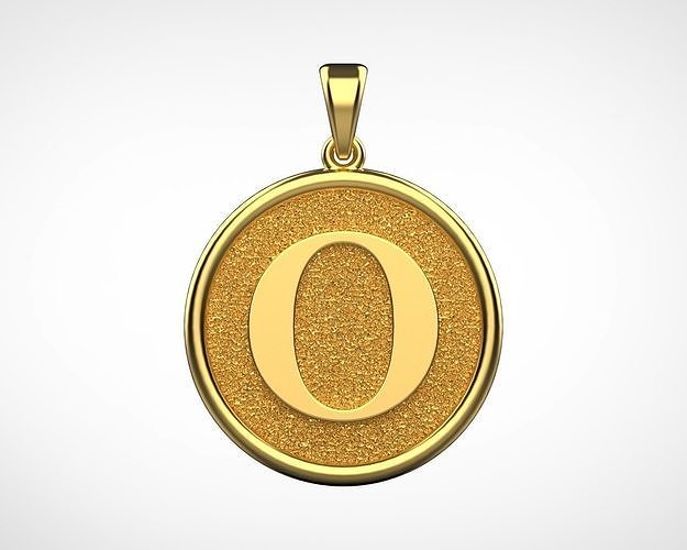 Pendant Letter O N48 3D print model