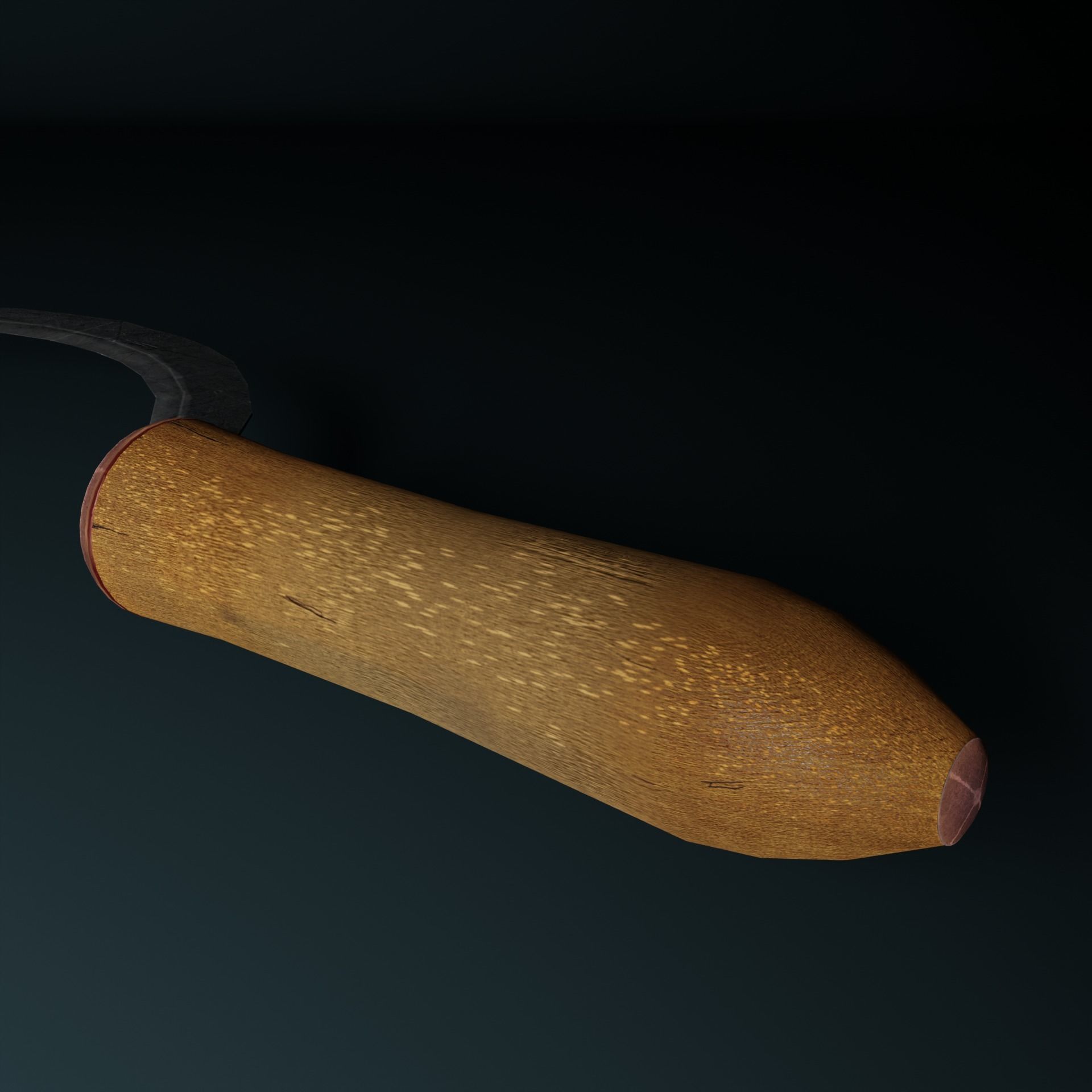 Sickle Low-Poly model reaping hook Low-poly 3D model_1