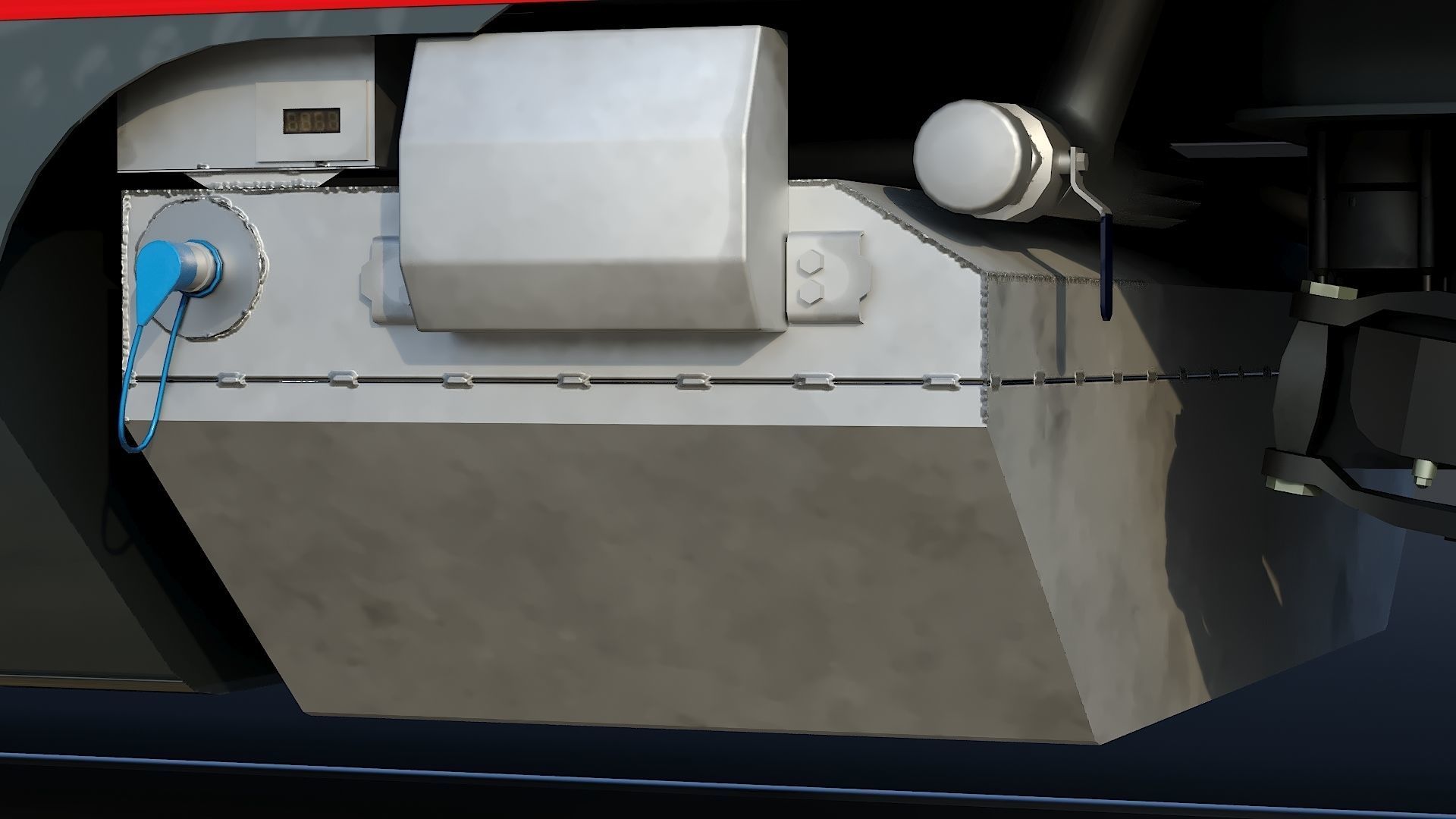 Locomotive Siemens Charger ALC-42 Low-poly 3D model_34