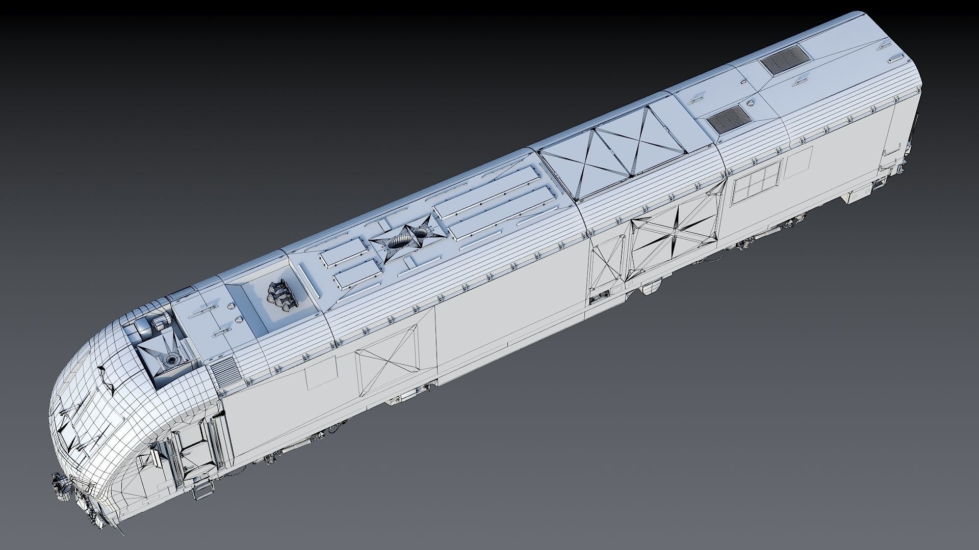 Locomotive Siemens Charger ALC-42 Low-poly 3D model_49