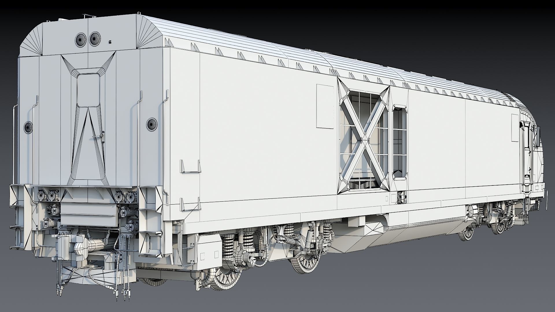Locomotive Siemens Charger ALC-42 Low-poly 3D model_43