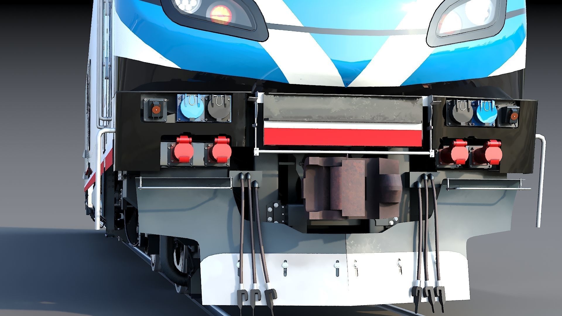 Locomotive Siemens Charger ALC-42 Low-poly 3D model_24