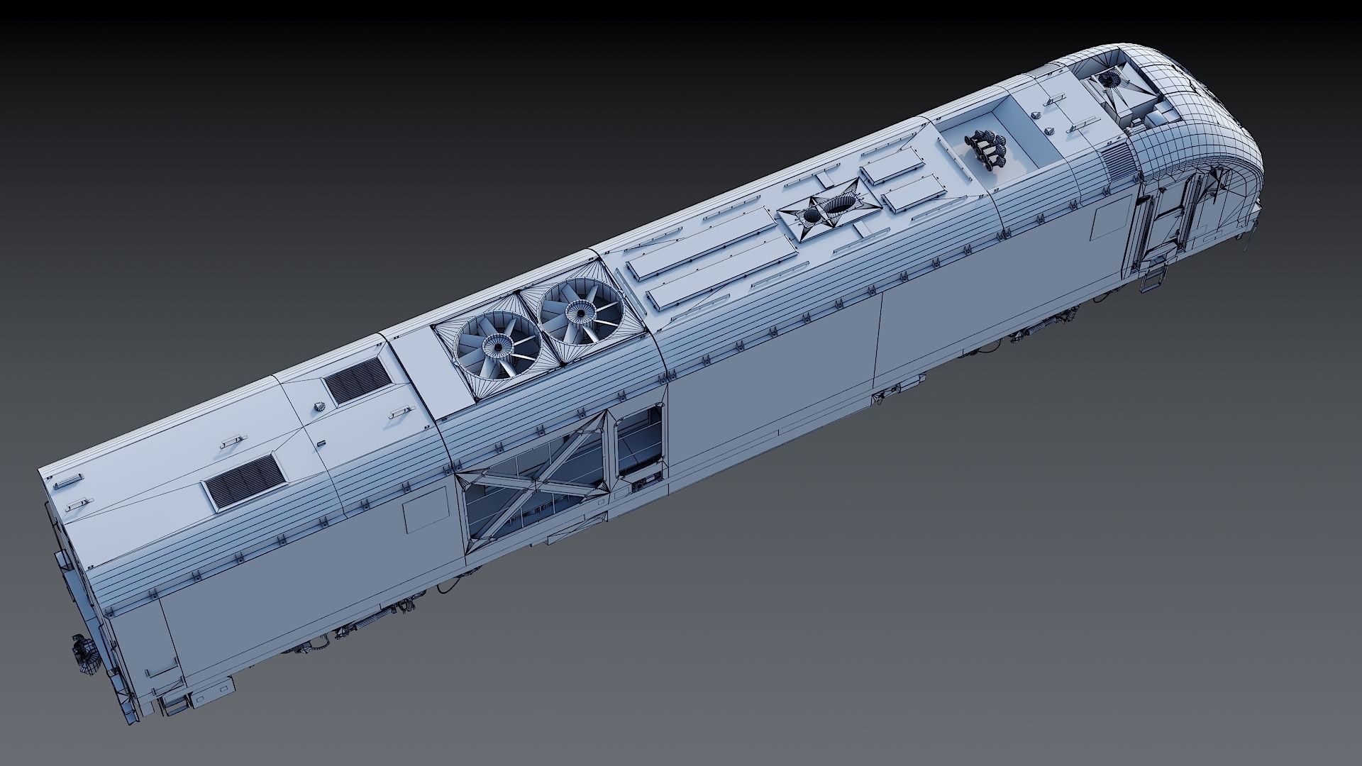 Locomotive Siemens Charger ALC-42 Low-poly 3D model_50