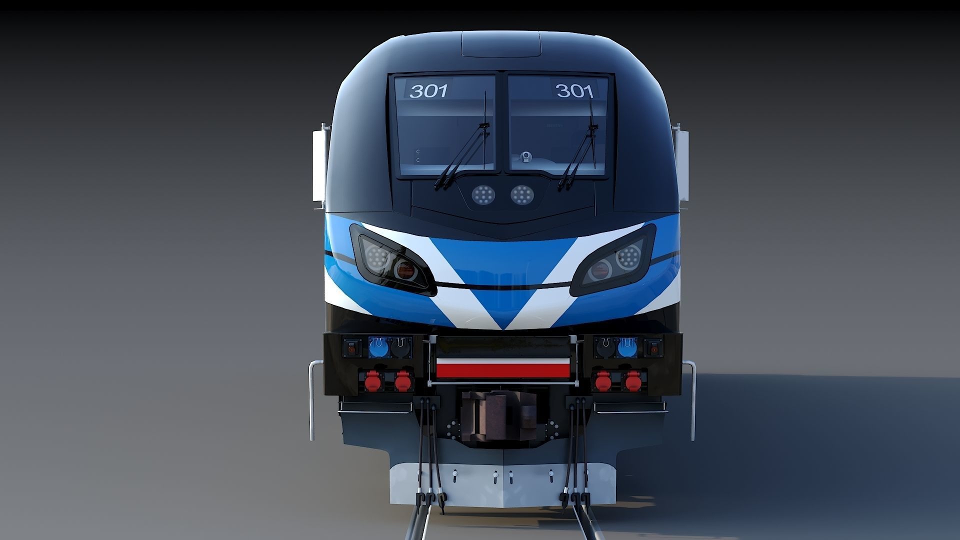 Locomotive Siemens Charger ALC-42 Low-poly 3D model_20