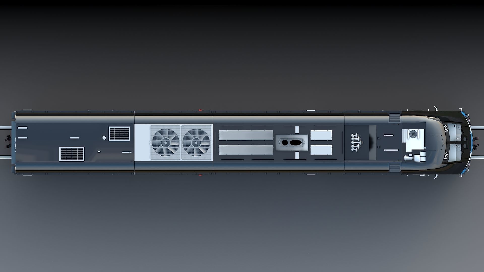 Locomotive Siemens Charger ALC-42 Low-poly 3D model_36