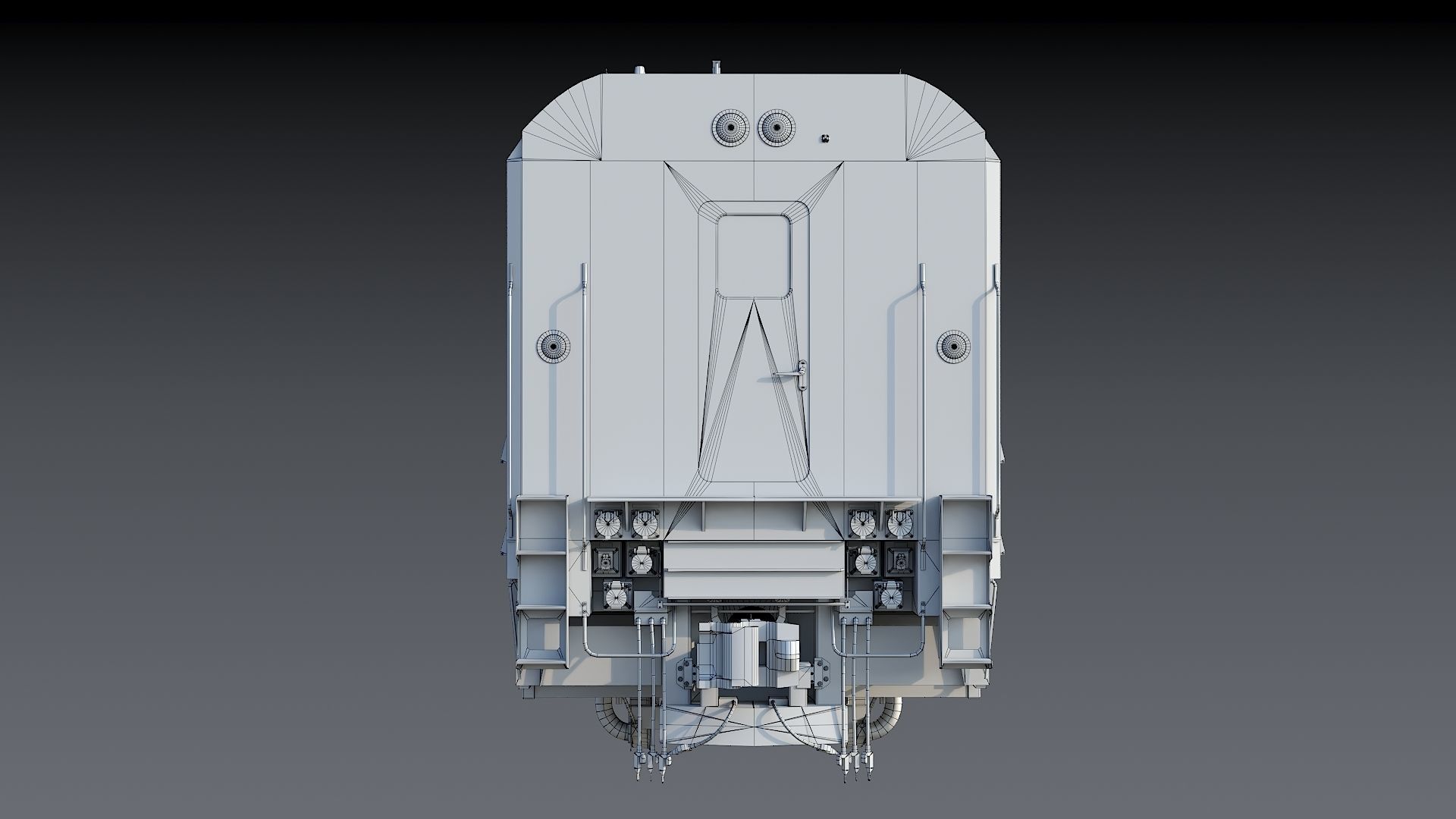 Locomotive Siemens Charger ALC-42 Low-poly 3D model_42