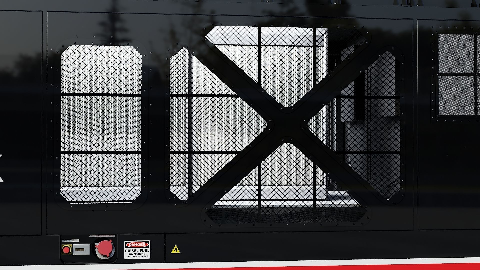 Locomotive Siemens Charger ALC-42 Low-poly 3D model_28