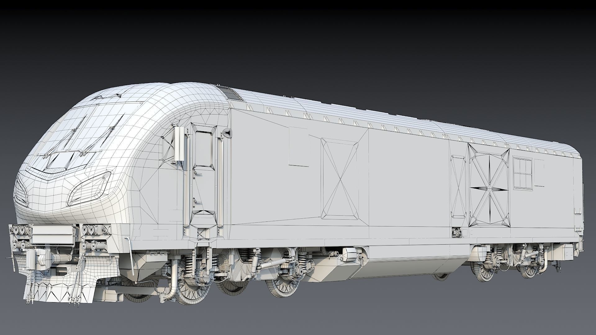 Locomotive Siemens Charger ALC-42 Low-poly 3D model_39