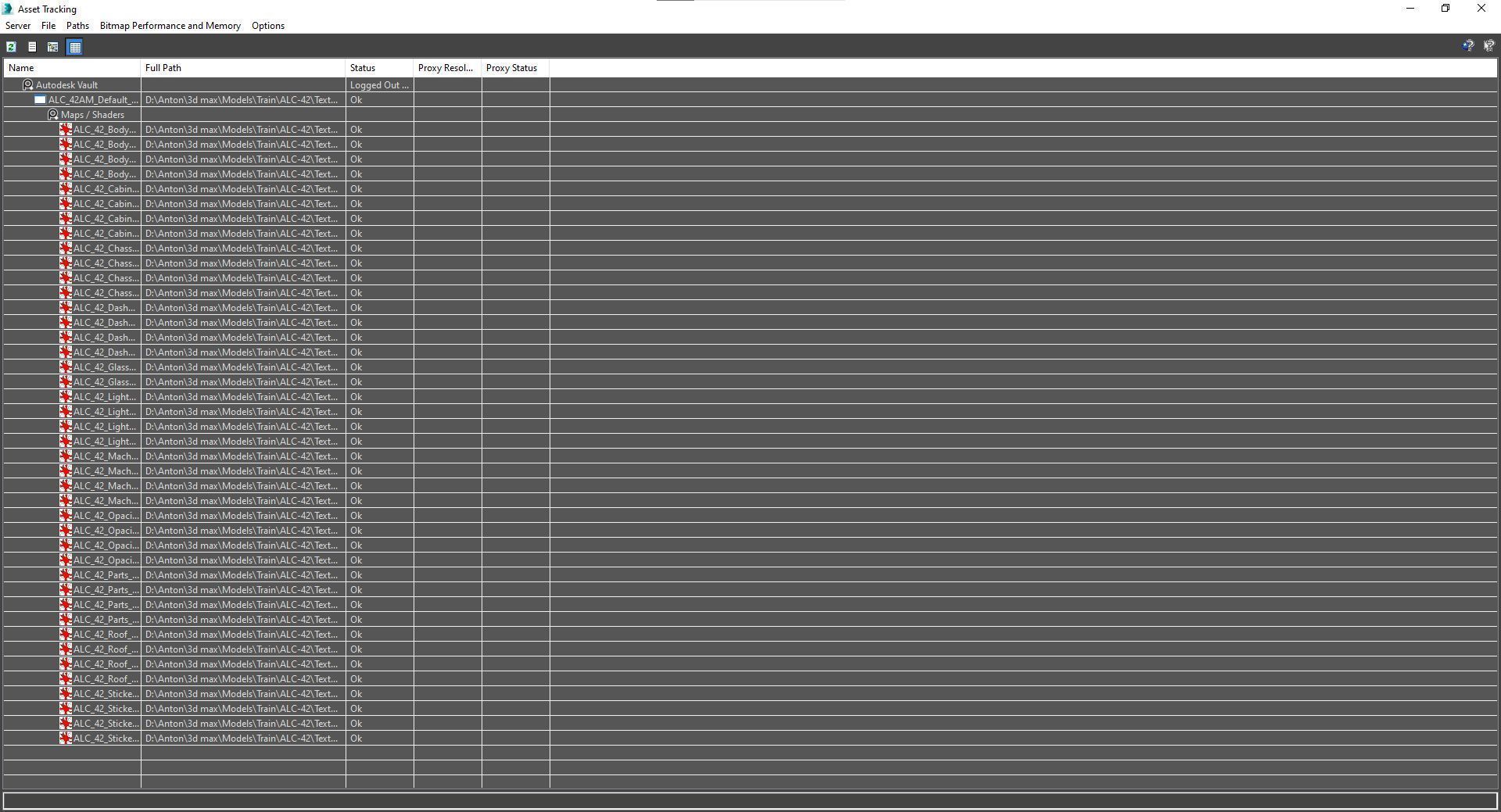 Locomotive Siemens Charger ALC-42 Low-poly 3D model_61