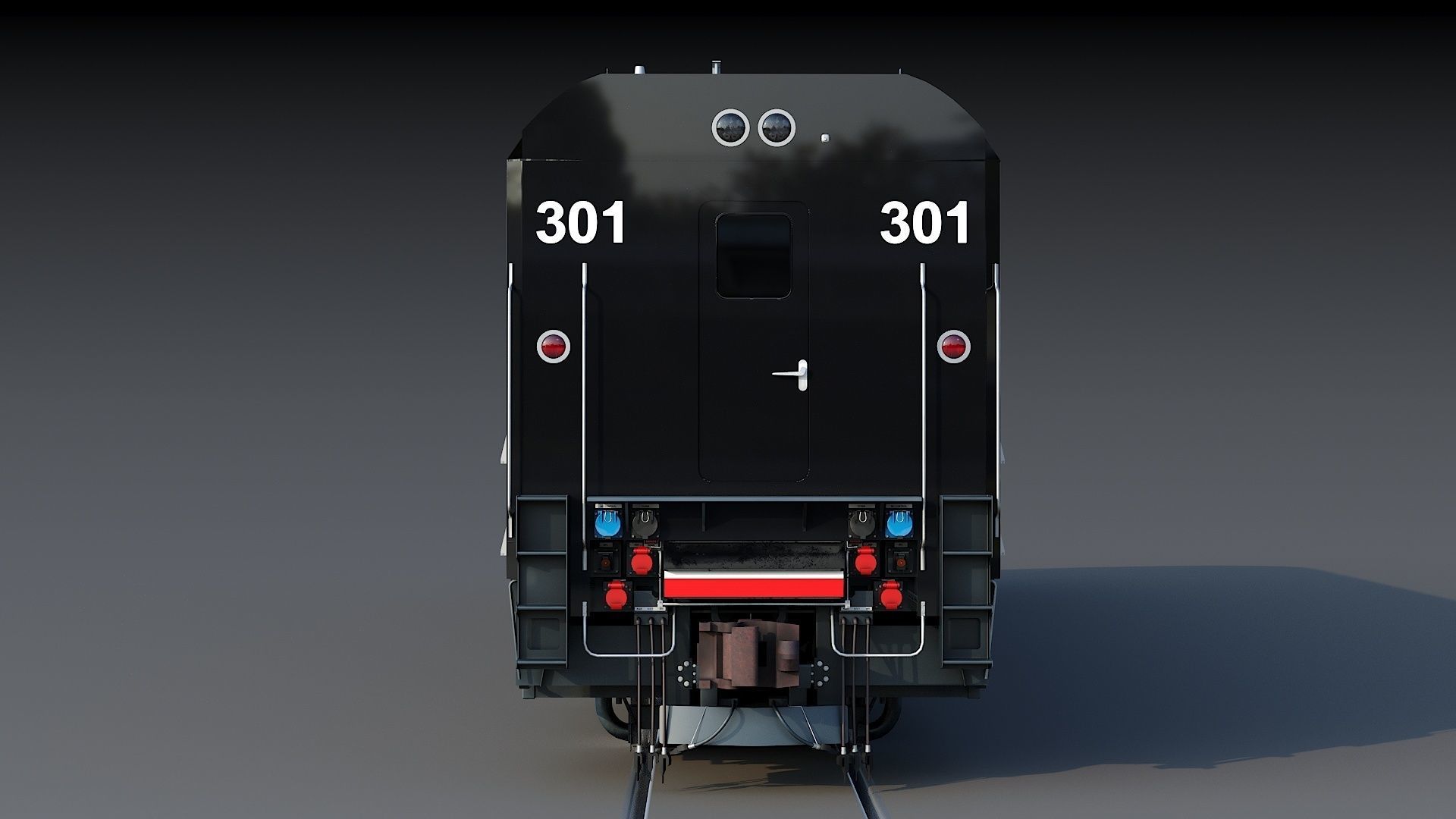 Locomotive Siemens Charger ALC-42 Low-poly 3D model_6