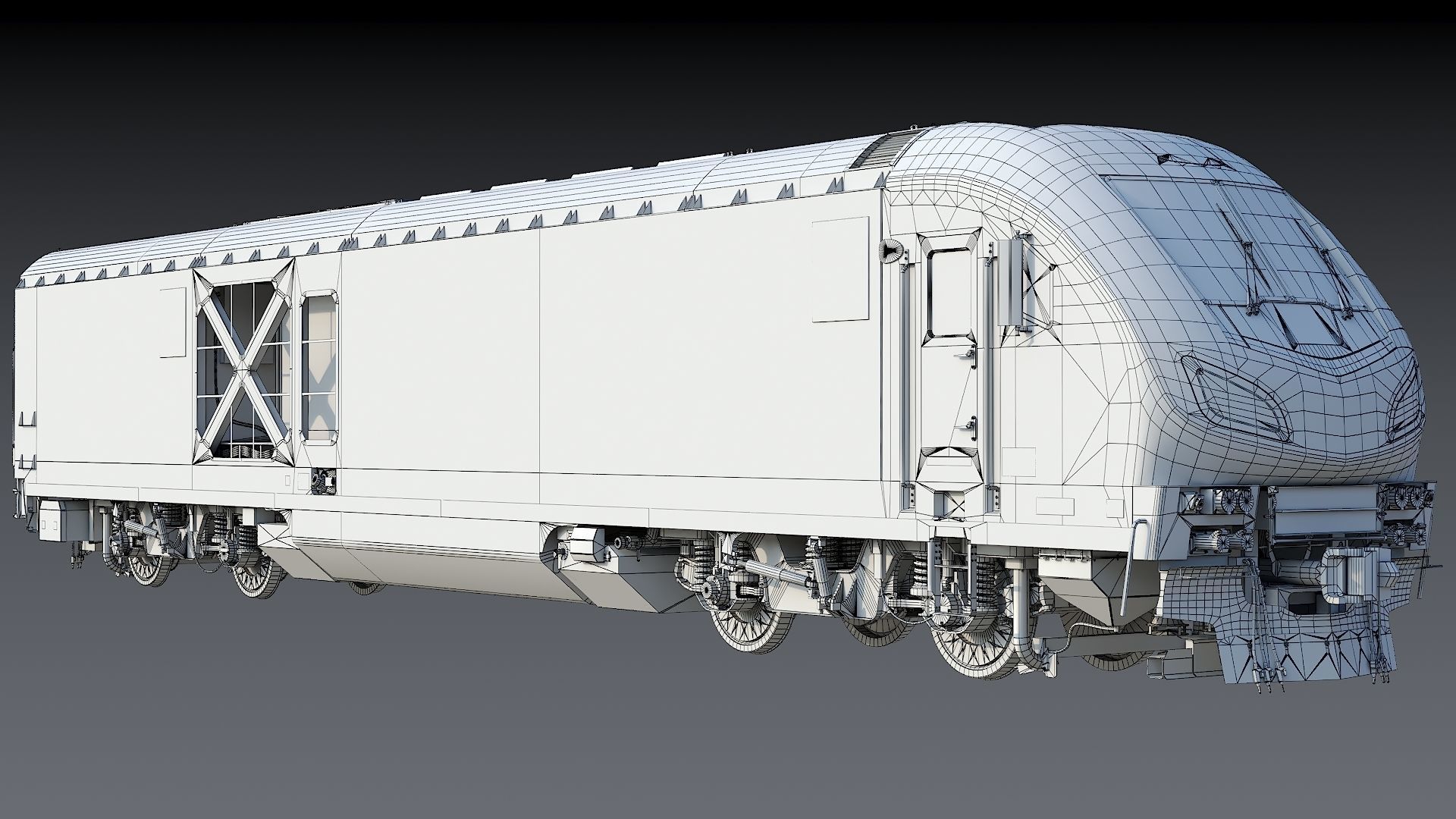Locomotive Siemens Charger ALC-42 Low-poly 3D model_45