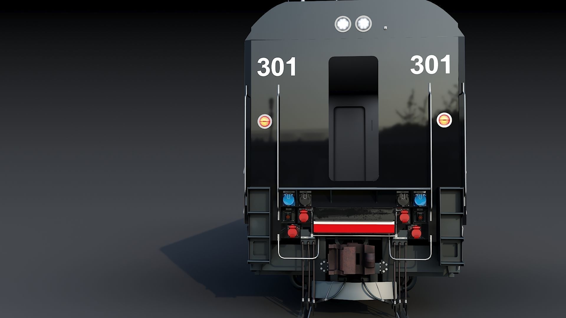 Locomotive Siemens Charger ALC-42 Low-poly 3D model_33