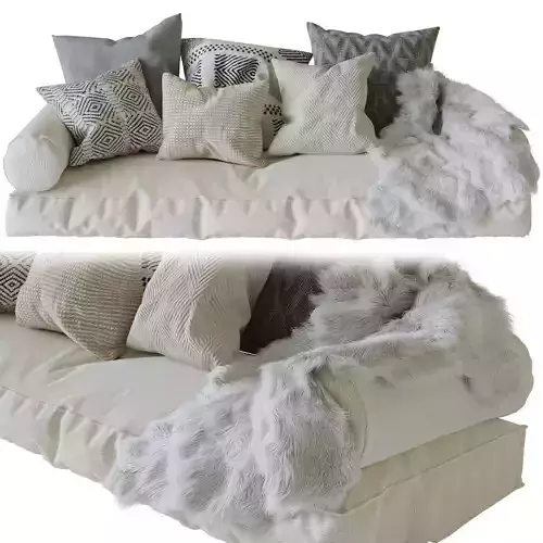 Decorative soft corner on the windowsill 3