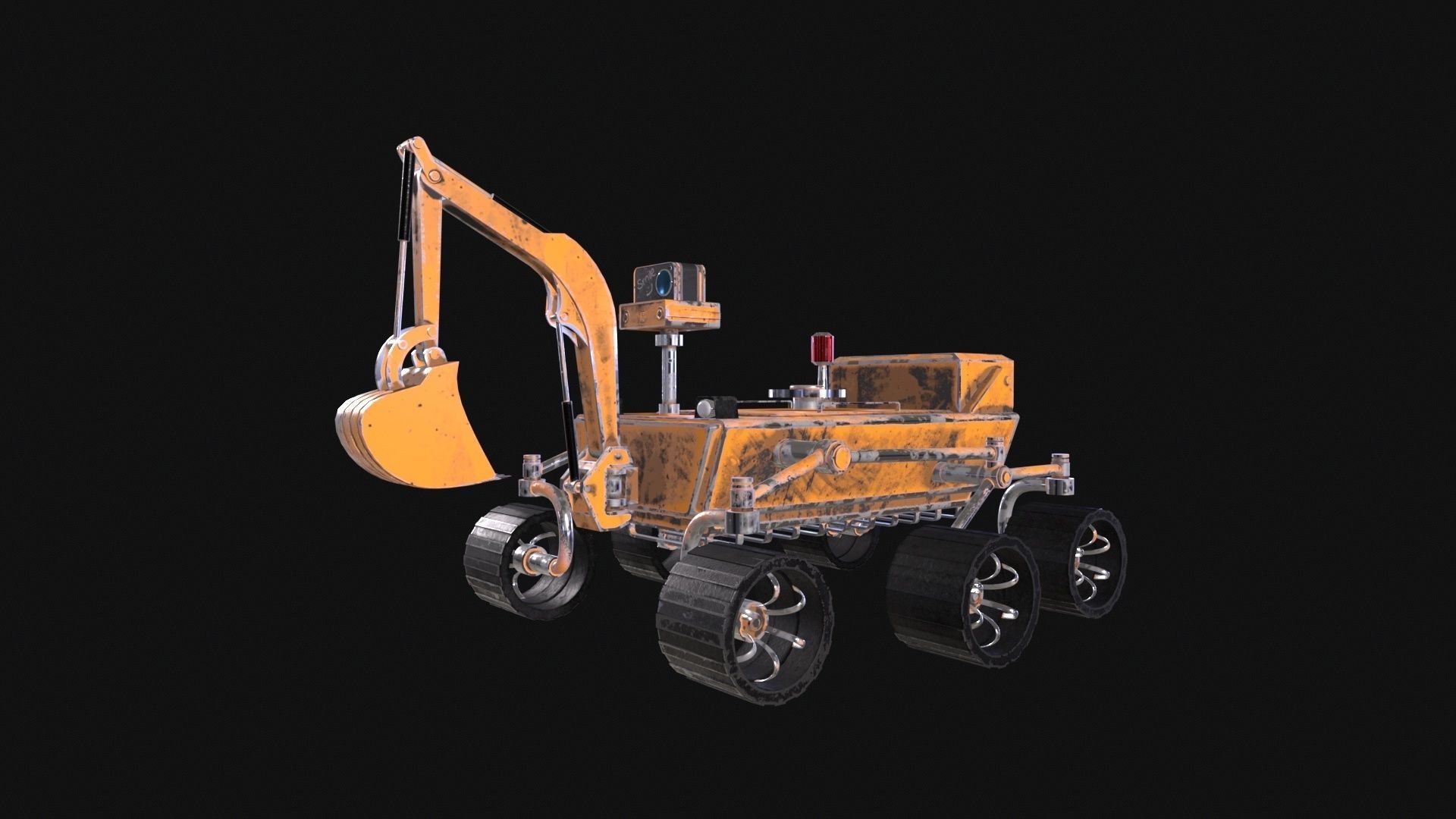 Mars Rover 4 in 1 3D model_4