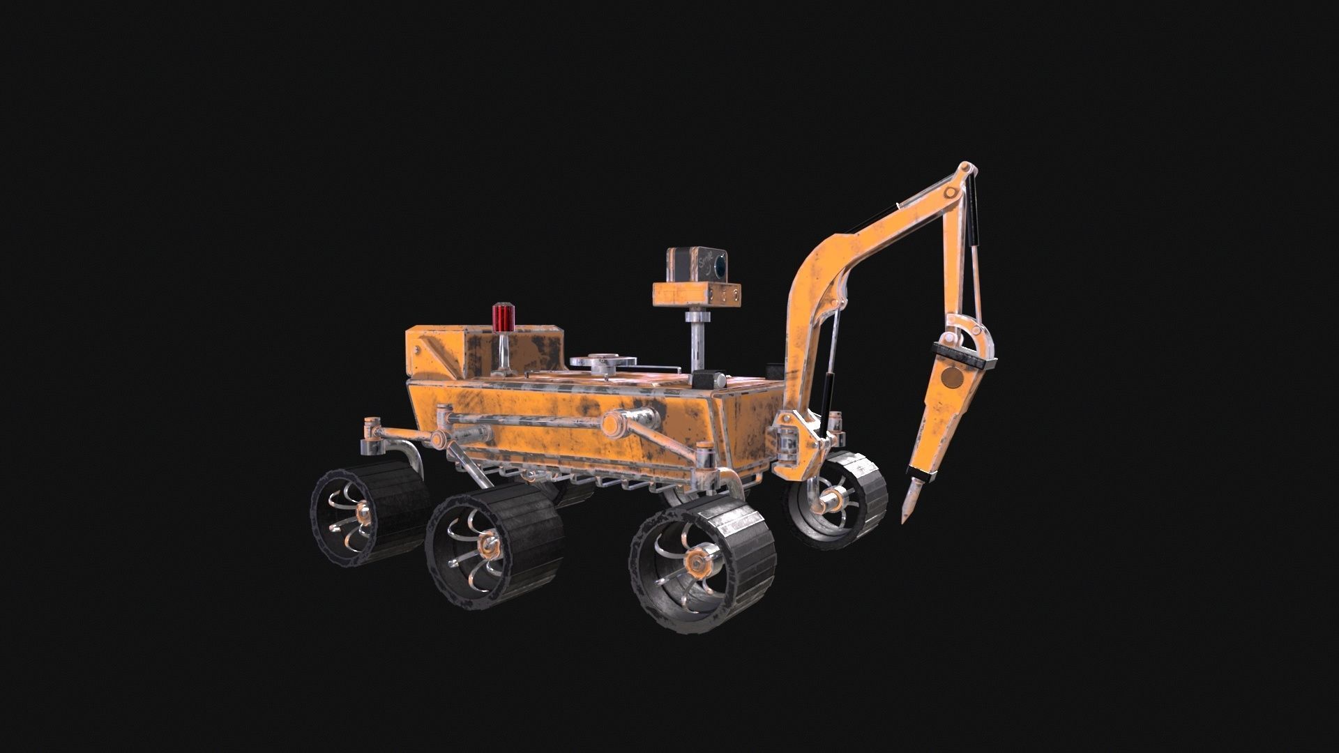 Mars Rover 4 in 1 3D model_5