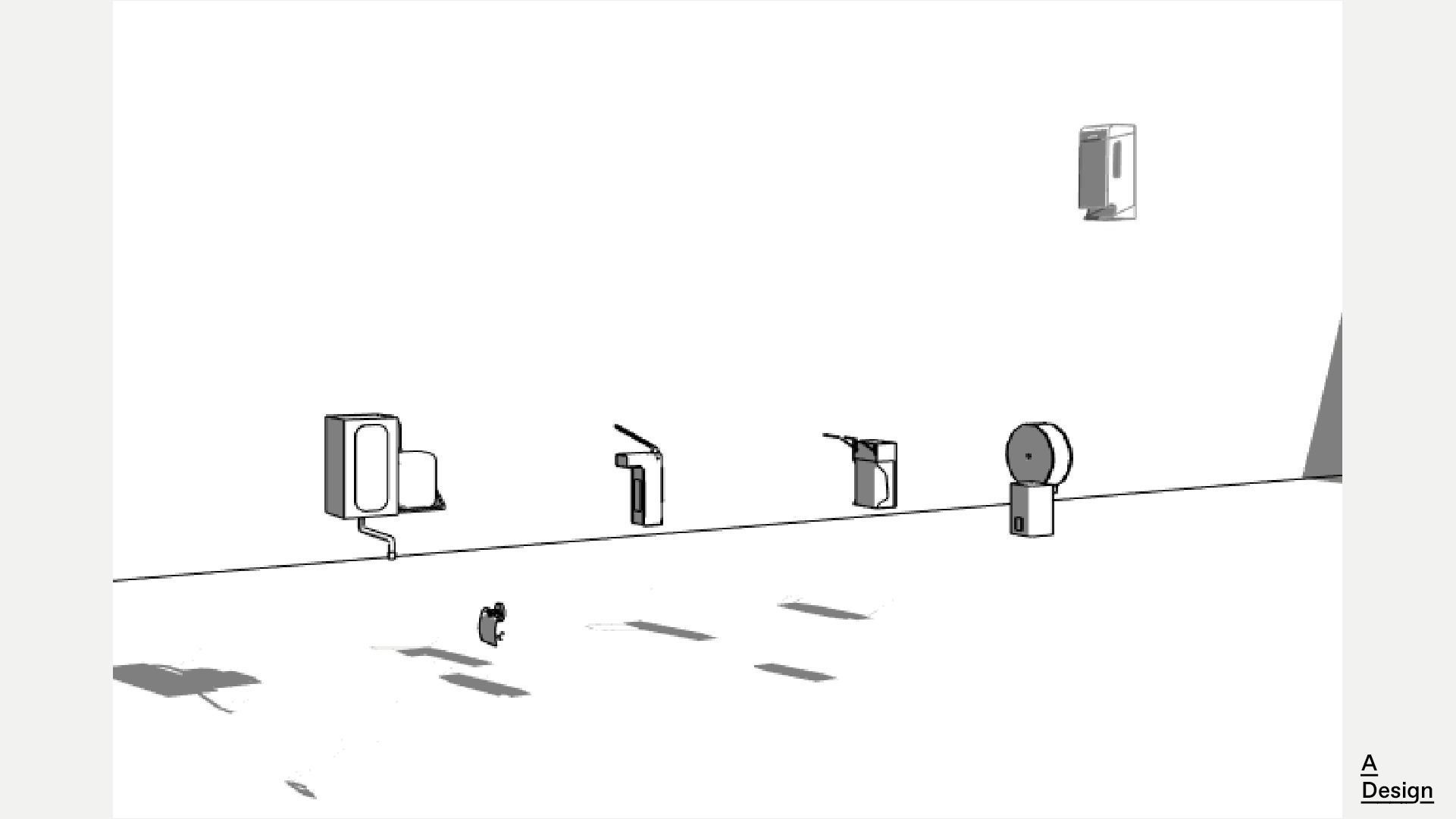 Toilet holders and dispensers Pack of revit families 3D model CGTrader