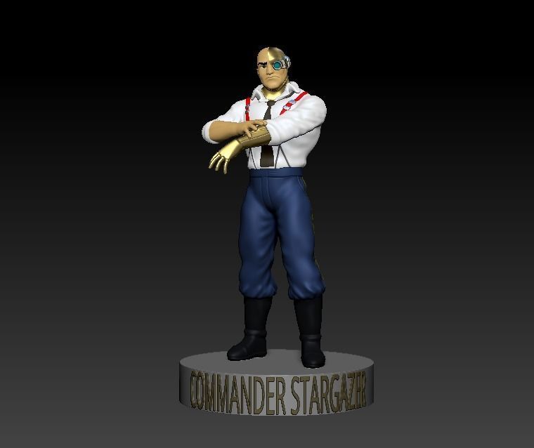 CAPITAN TELESCOPIO - COMMANDER STARGAZER 3D print model_1