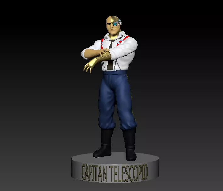 CAPITAN TELESCOPIO - COMMANDER STARGAZER 3D print model_0