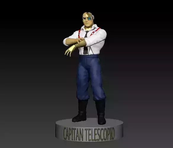 CAPITAN TELESCOPIO - COMMANDER STARGAZER 3D print model