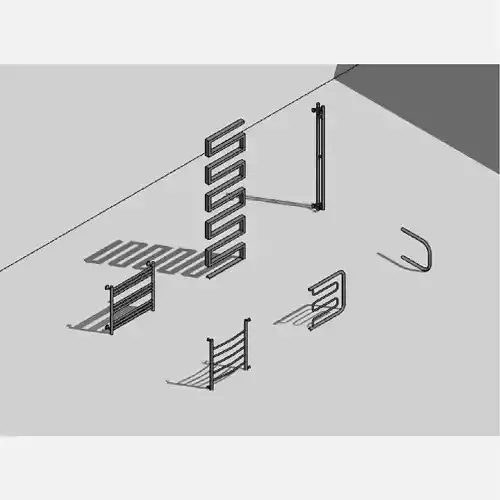 Towel warmers - Pack of revit families