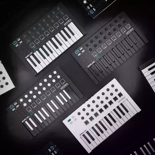 Arturia MiniLab MK2 MIDI Keyboard 3D model