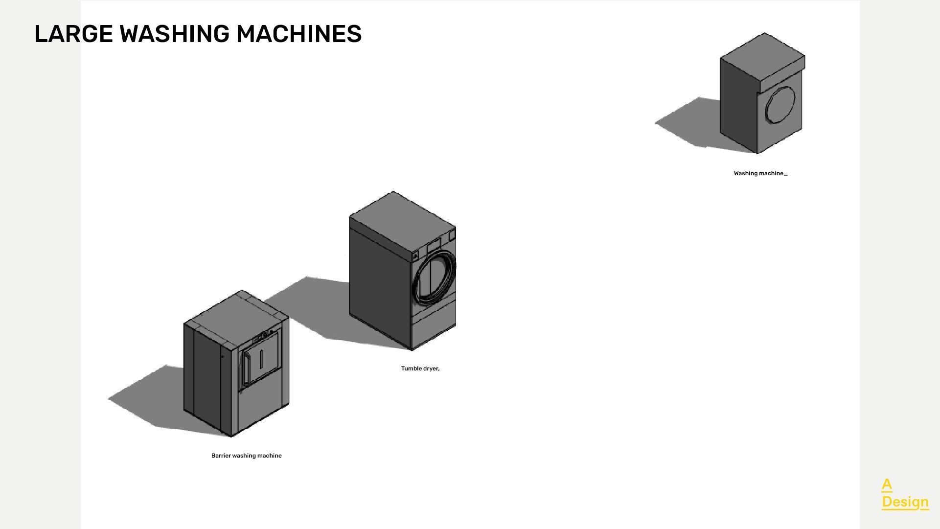 Washing Machines - Pack of revit families 3D model_2