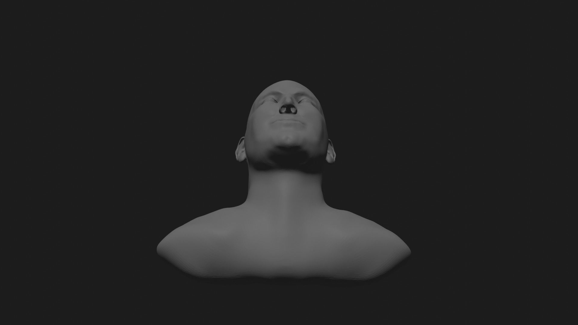 Human Male Head for 3D Printing 2022 Free 3D print model_3