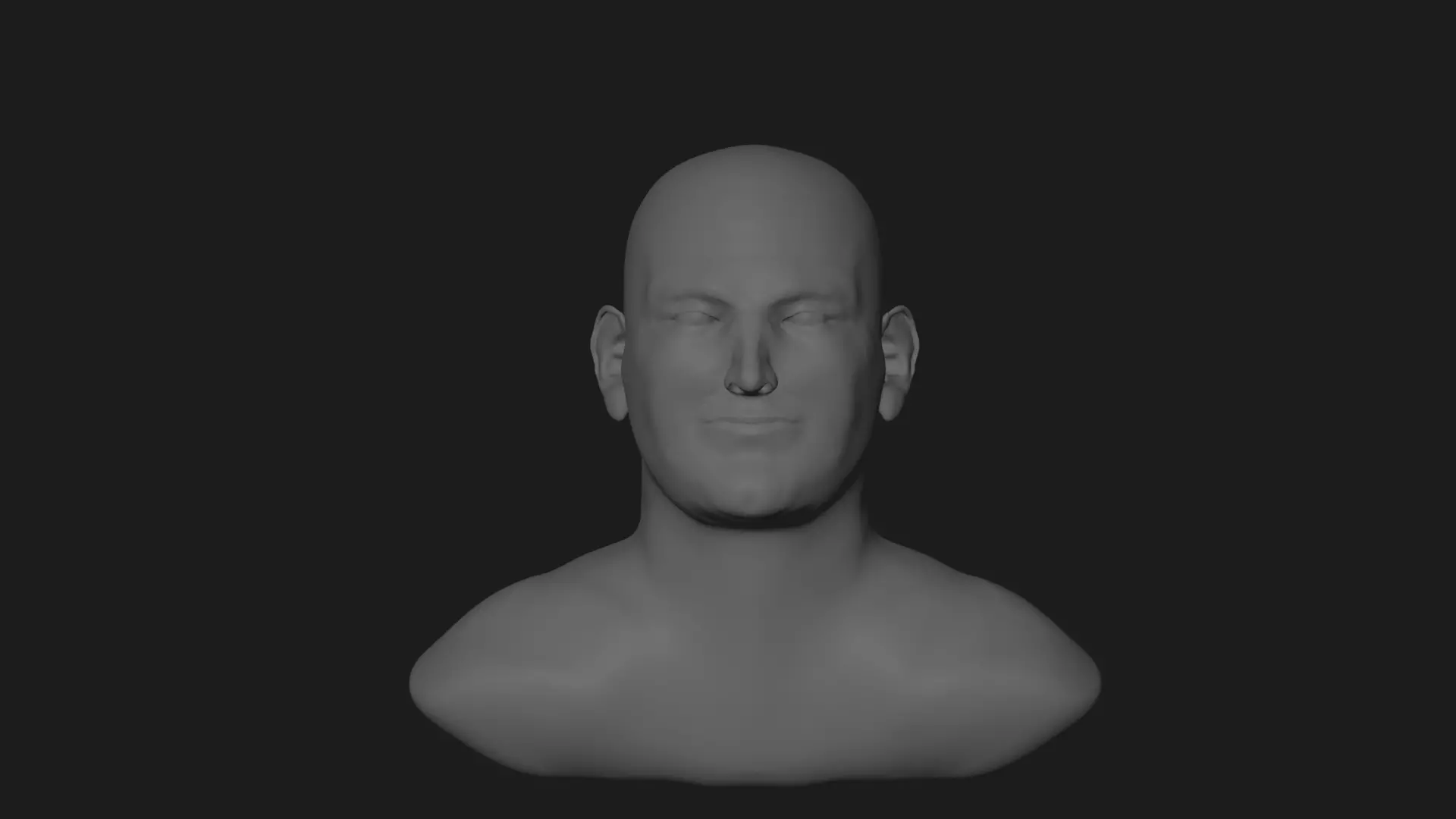 Human Male Head for 3D Printing 2022 Free 3D print model_0