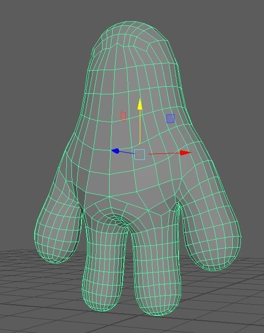 Manota hand with stripes 3D print model_5