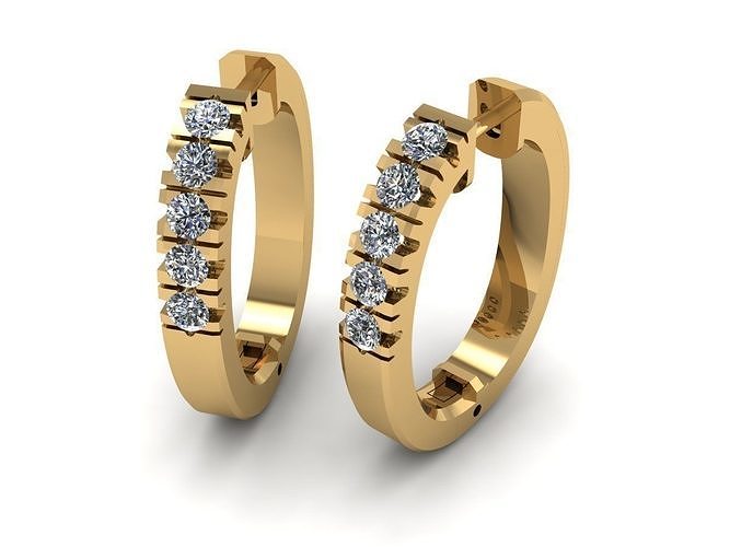 Earrings 3D print model