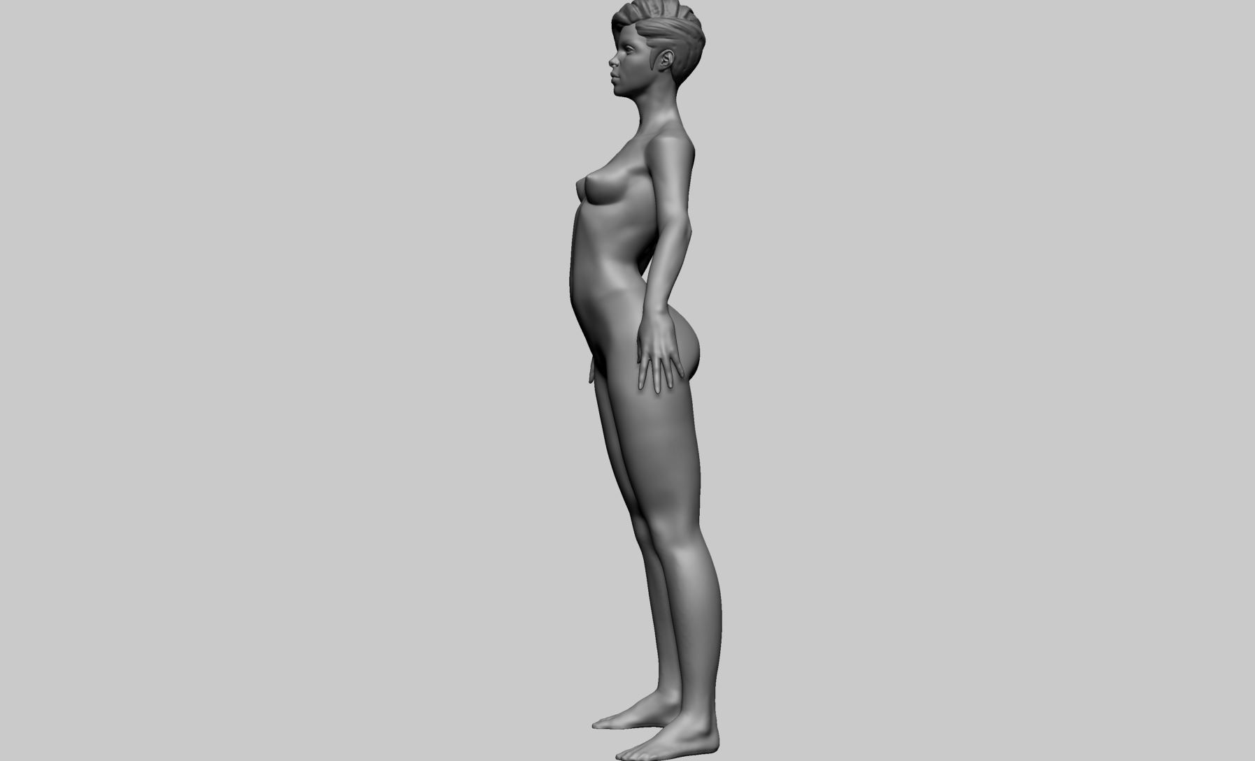 Stylized Female Anatomy B 3D model_5