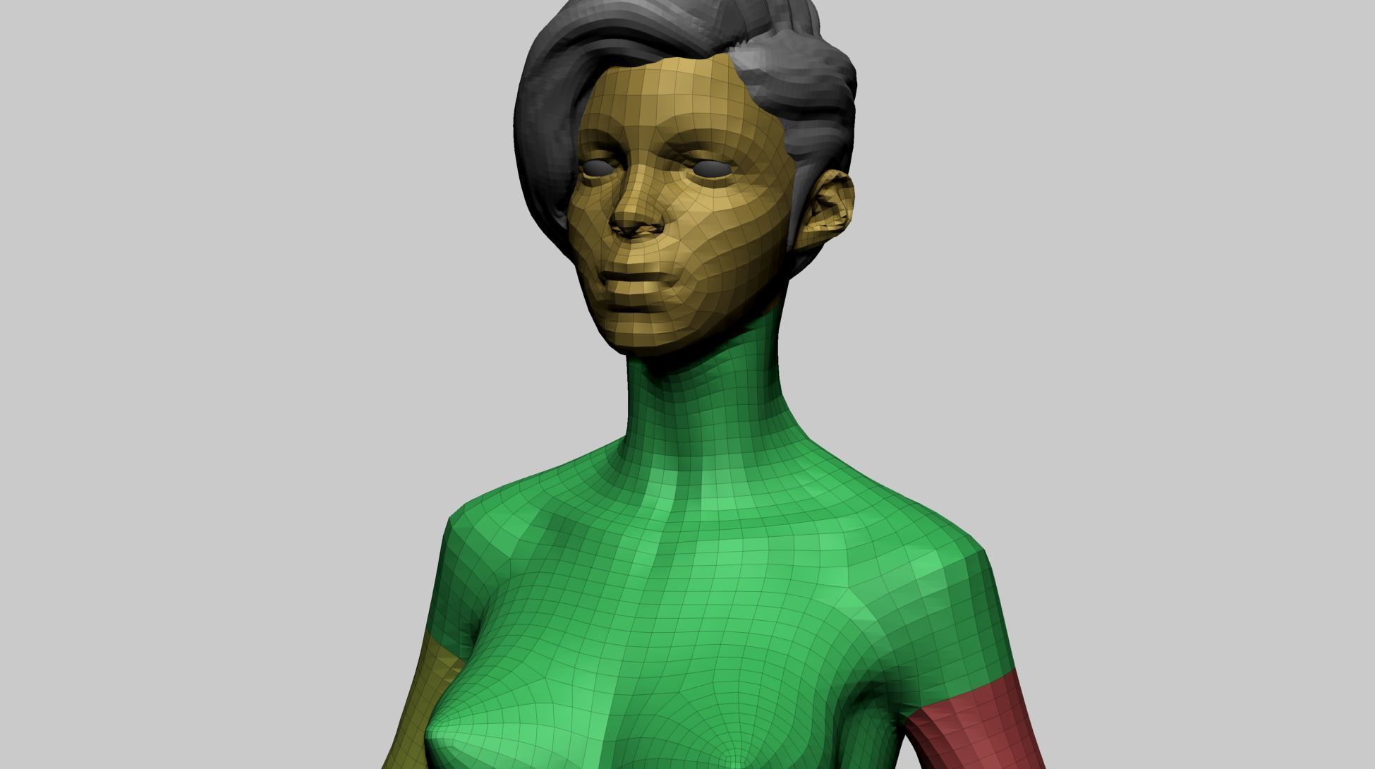 Stylized Female Anatomy B 3D model_19