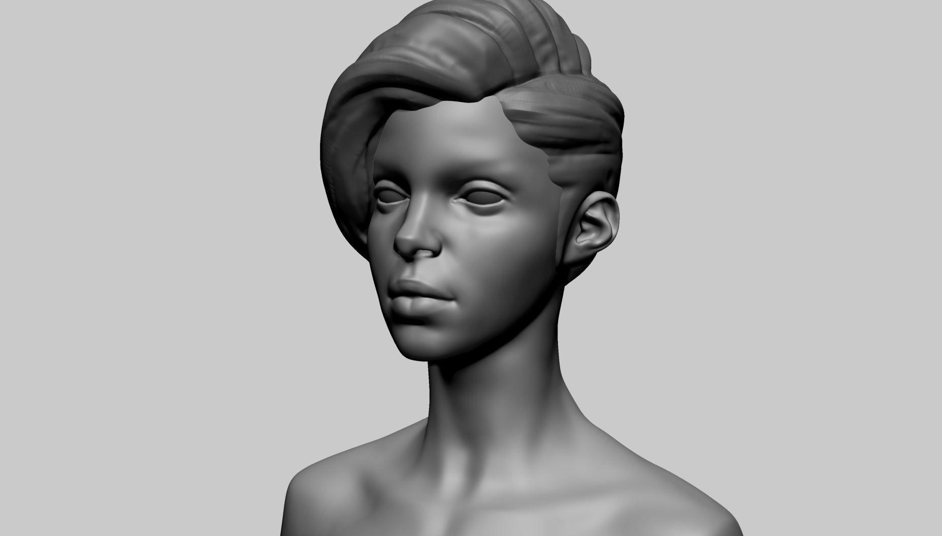 Stylized Female Anatomy B 3D model_15