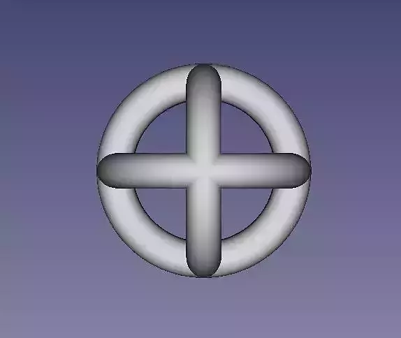 Crossed Tori Free 3D print model