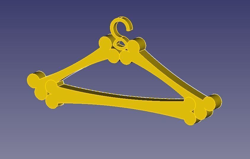 Hanger clothes Free 3D print model_2