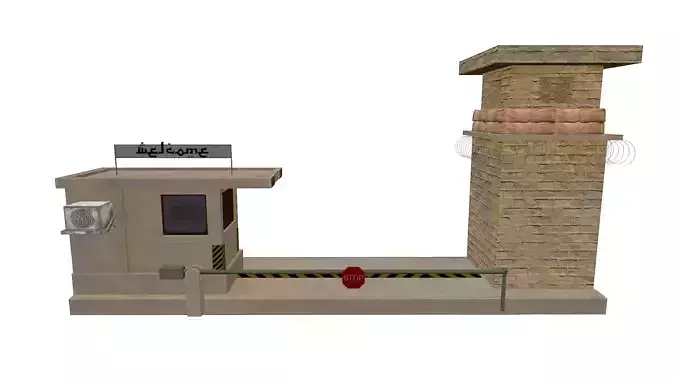 Desert Security Guard Booth