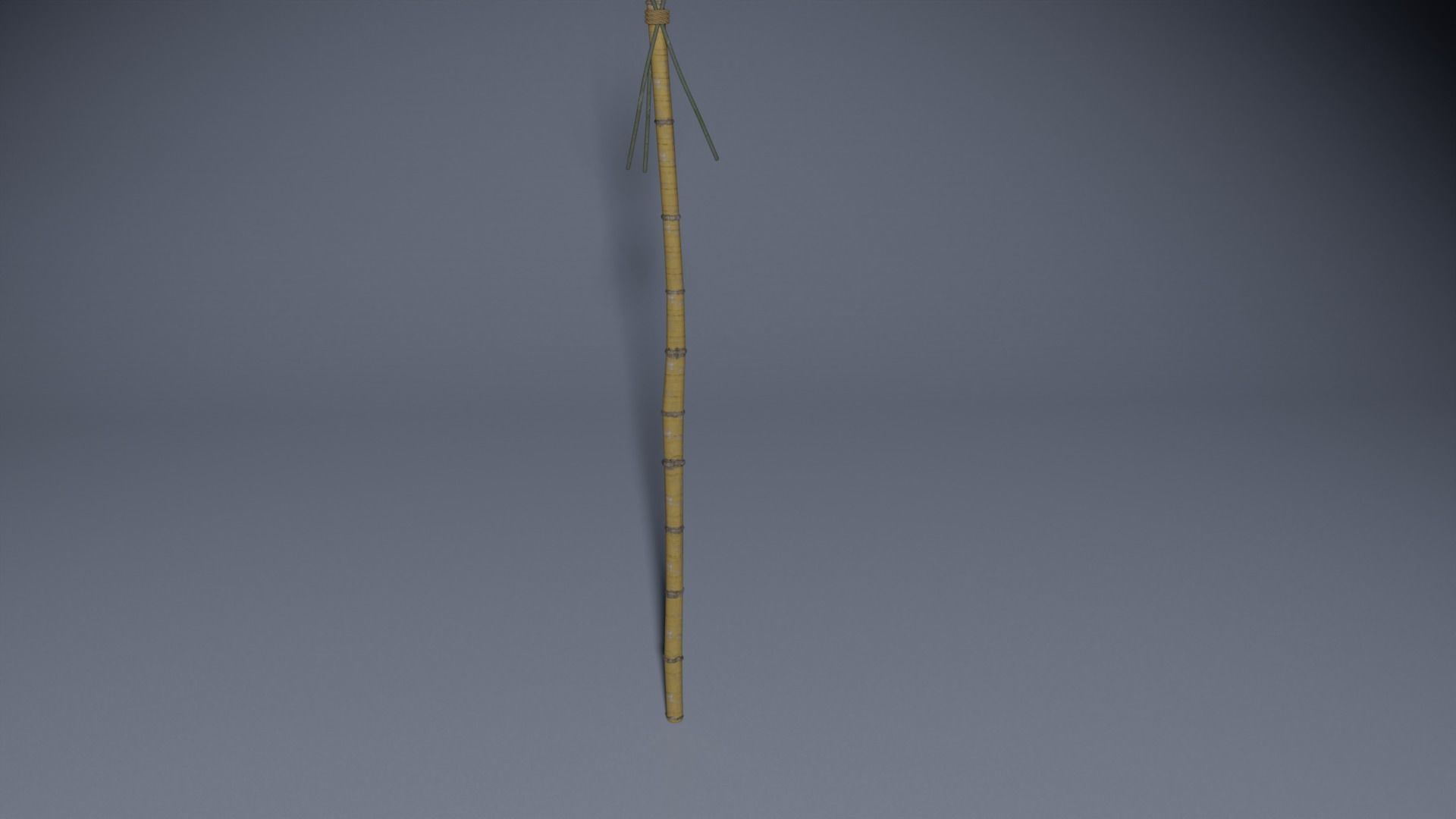Bamboo runcing - wooden spear model Low-poly 3D model_3