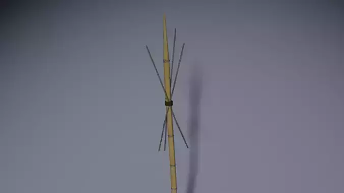 Bamboo runcing - wooden spear model