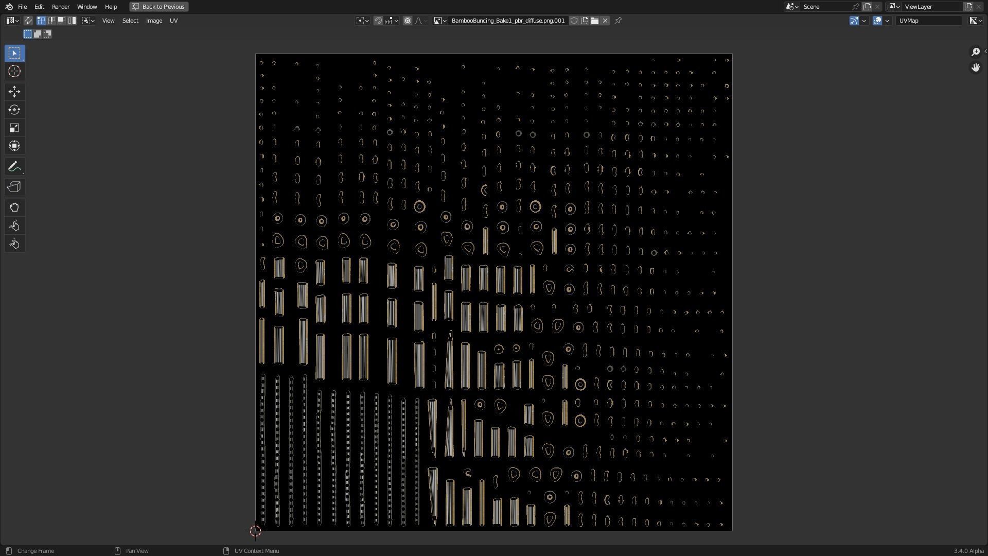 Bamboo runcing - wooden spear model Low-poly 3D model_6