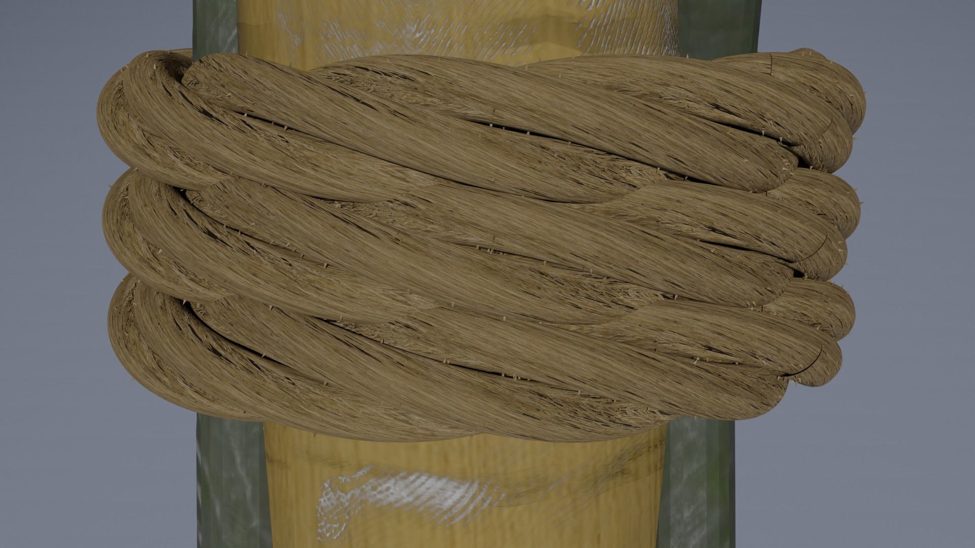 Bamboo runcing - wooden spear model Low-poly 3D model_2