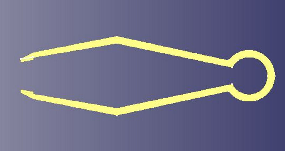 Tweezers pair of scissors Free 3D print model_3