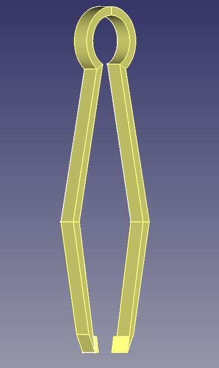 Tweezers pair of scissors Free 3D print model_4