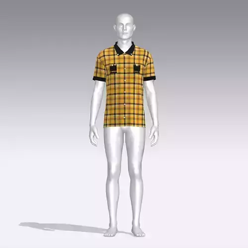 Shirt mannequin wearing plaid