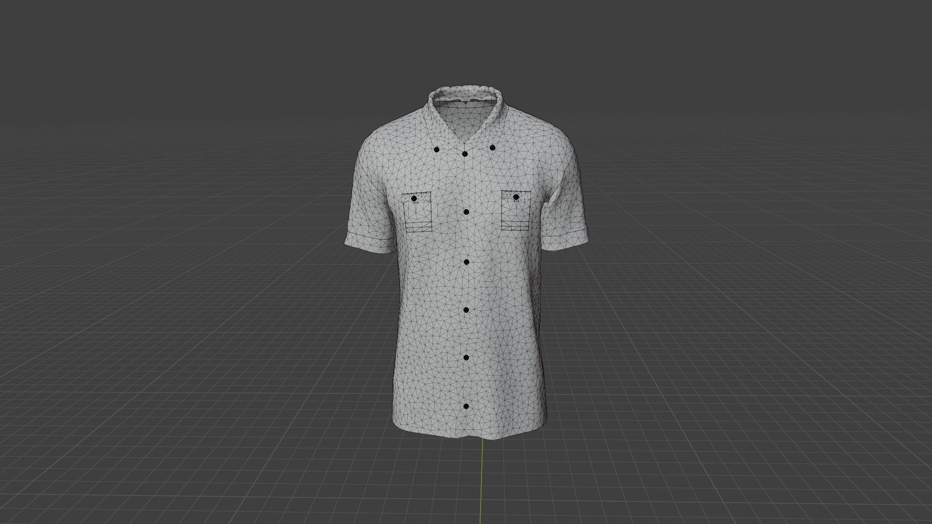 Shirt mannequin wearing plaid Low-poly 3D model_8