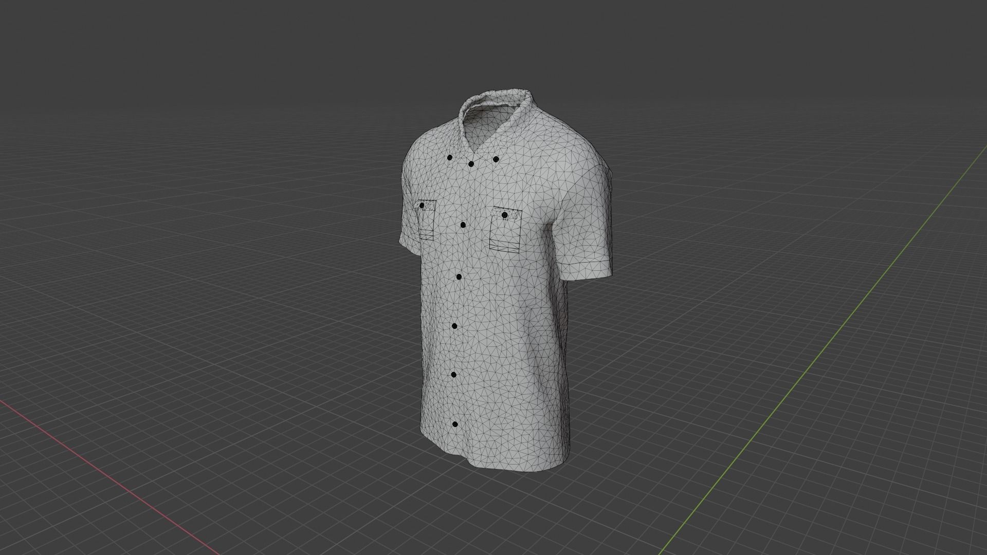 Shirt mannequin wearing plaid Low-poly 3D model_9