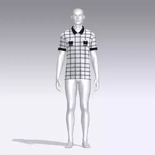 Shirt mannequin wearing plaid