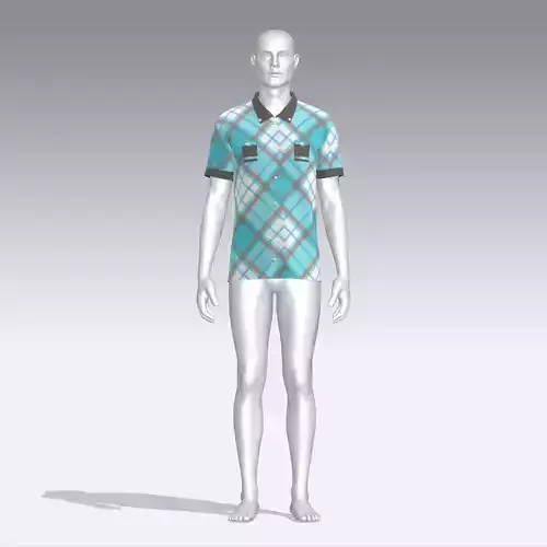 Shirt mannequin wearing plaid